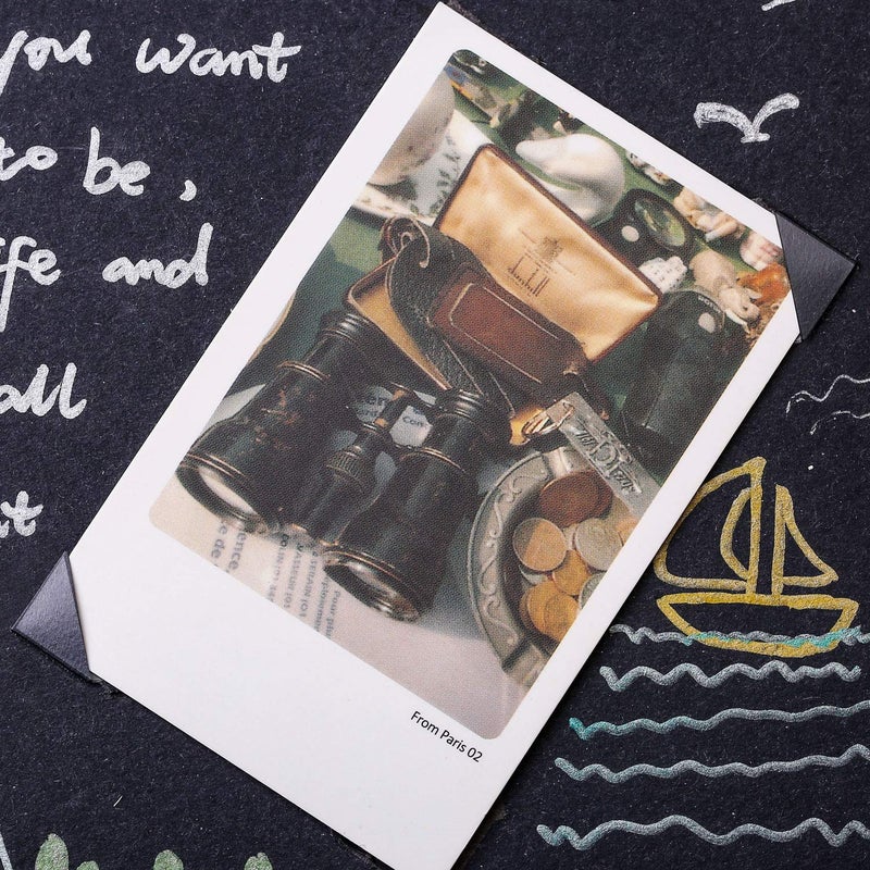 Bememo 2040 Pieces Self-Adhesive Photo Corners Stickers Acid Free Photo Mounting Corners for DIY Scrapbook, Album, Memory Books, Journal, Diary (Black and Transparent) - Image 5